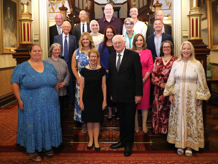 Dr Rand Younes with fellow Australian of the Year nominees